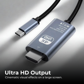 USB-C to HDMI Adapter Cable 4K UHD for Laptop/Phone